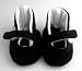 Black Mary Jane Baby Crib Shoe