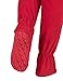 Footed Pajamas - Bright Red Adult Fleece