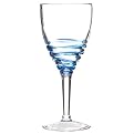 Acrylic Swivel Wine Glasses Set of 4 - Blue
