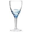 Acrylic Swivel Wine Glasses Set of 4 - Blue