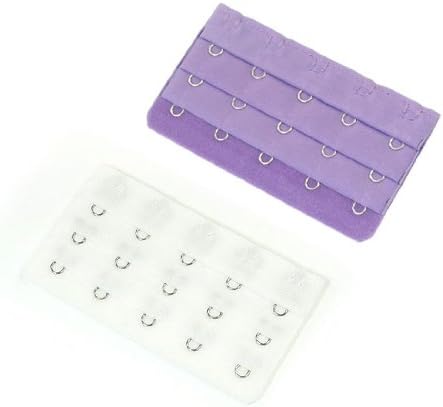 5 Rows Hook and Eye Tape Extension Bra Strap Extender Hook 5 Pcs for Women