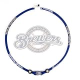 Phiten Milwaukee Brewers MLB Titanium X30 22 Necklace