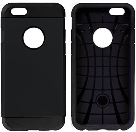 I Phone 6, I Phone 6s Case,shock Dispersion Technology, Bumper Case, Ultra Slim, Tough,[non Slip] [Perfect Fit] Excellent Grip, Slimmer, Rugged Spider Web Ultimate Protection with Lifetime Warranty.black.