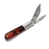 Fury Mustang Nobility Barlow Dual Razor Edge Blade with Rose Pakka Handle