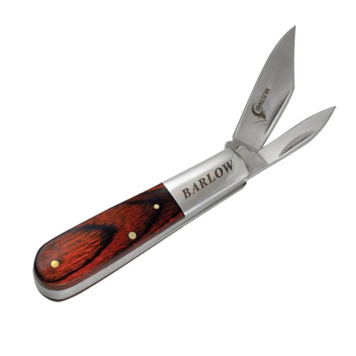 Fury Mustang Nobility Barlow Dual Razor Edge Blade with Rose Pakka Handle Fury Mustang Nobility Barlow Dual Razor Edge Blade with Rose Pakka Handle