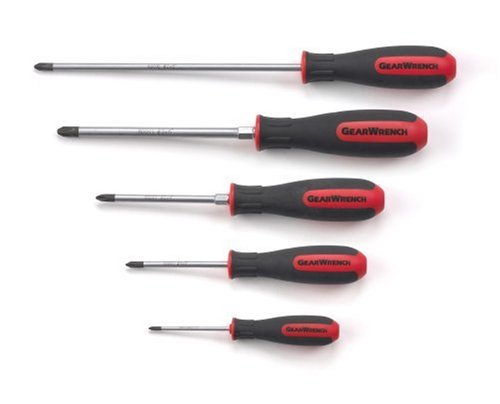 GearWrench 80052 Five-Piece Phillips Screwdriver Set