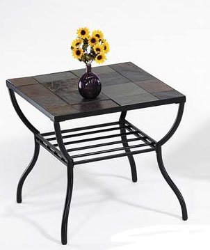 Acme 08034A Martinez Stone End Table