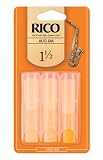 Rico 1.5 Strength Reeds for Alto Sax (Pack of 3)