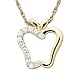 14k Yellow Gold Diamond Apple Pendant (1/8 cttw, I-J Color, I2-I3 Clarity), 18