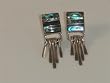 Inlaid Abalone Shell Sterling Silver Earrings - ER-0082