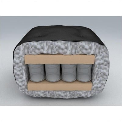 Microfiber Futons Westwood Deluxe Spring Microfiber Queen 8-Inch Futon Mattress, Black
