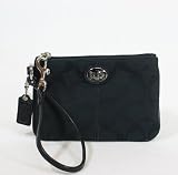 Coach Sutton Signature Small Wristlet Black