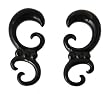 Hand Carved Horn Spiral Plug - 4G - Sold as a Pair