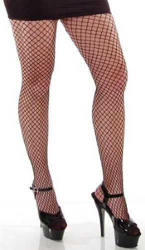9003 Industrial Fishnet Pantyhose Stockings * BLACK One Size Fits Most