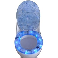 Toilettendeckel - WC Brille Seesterne mit 10 LED in Blau
