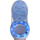 Toilettendeckel - WC Brille Seesterne mit 10 LED in Blauvon "Kronenburg Handel GmbH"
