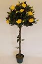 GreatGardensOnline Artificial Yellow Rose Tree 1.2m 4ft GGOAP21