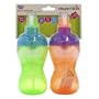 Munchkin Mighty Grip Flip Straw Cups 2-Pack, 10- Ounce (Colors Vary)