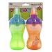Munchkin Mighty Grip Flip Straw Cups 2-Pack, 10- Ounce (Colors Vary)