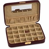 Large Burgundy Jewelry Case