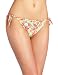 Lilly Pulitzer Women's Sandy String Bikini Bottom, Resort White Mini Garden By The Sea, Medium