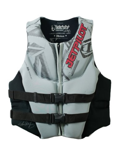 JetPilot Neoprene Shane Bonifay Neo Vest (Grey, Medium)