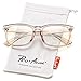 Pro Acme Non-prescription Glasses Frame Clear Lens Eyeglasses (Transparent Brown)