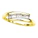 Jewelry : 14K Yellow Gold 1/4 ct. Baguette Cut Diamond Fashion Ring