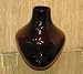 Chocolate Dark Brown Glass Vase Flower Jar Decor