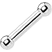 Body Candy Stainless Steel 6mm Balls Barbell Tongue Ring 6 Gauge 5/8