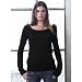 Bella Ladies' "Sabrina" Long Sleeve Boat neck T-shirt