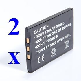 ATC 2 X Replacement Battery For Casio NP-20 NP20 800MAH For Casio Exilim Card EX-M1,EX-M2,EX-M20U,EX-S1,EX-S100,EX-S2,EX-S20U,EX-S3,EX-S500,EX-S600,EX-S700,EX-S770,EX-S880,Exilim Zoom EX-Z11,EX-Z12,EX-Z3,EX-Z4,EX-Z4U,EX-Z5,EX-Z60,EX-Z65,EX-Z70,EX-Z75,EX-Z77,EX-Z8 Digital Camera
