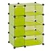 Sandusky Lee MSCD-8GN Green Steel Modular Cube with Drawers Storage System, 32.5" Width x 32" Height x 14.75" Depth