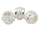 beads Stopper Bead mit Innengewinde Silber plattiert ca. 0,9 cm