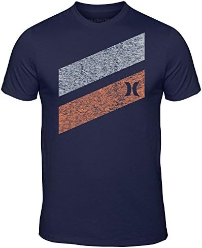 Hurley Men's Icon Slash PT Premium Short Sleeve T-Shirt, Midnight Navy, Medium