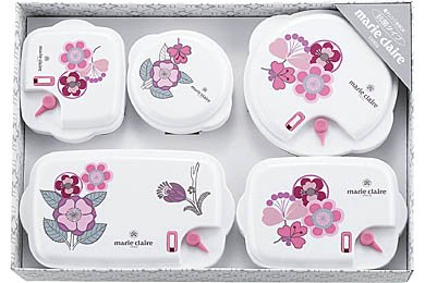 marie claire（マリクレール）シャルダンローズ電子レンジ容器５Ｐ