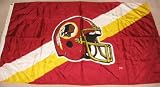 5'x3' NFL Washington Redskins Large Helmet Flag Banner