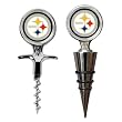 Pittsburgh Steelers NFL Cork Screw and Wine Bottle Topper Set by Great American Products