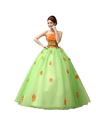 Strapless  Lace-Up Fitted Tulle  Ball Gown Evening Dress/Quinceanera Dress/Party Dress 