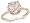 10k Pink Gold 1 1/6 CT TGW Morganite 0.05 CT TDW Diamond Fashion Ring (G-H, I1-I2)
