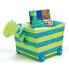 Prehistoric Pals Dinosaur Wood Toy Box With Rolling Wheels Great Toy Storage And Fun For... by Prehistoric Pals Collection