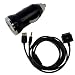 Black Compact Car Socket Universal USB Mini Car Charger Adapter + USB 3.5mm JACK Car AUX Audio/Charger/sync Connector for iPod, iPhone 2G/3G/3GS/4G