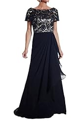 Lace Charmeuse Mother-of-the-Bride Dress/Prom Dress/Wedding Dress 