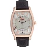 GV2 by Gevril Mens Heritage Swiss Rose Gold-Plated Strap Watch - Champagne by Gevril