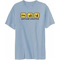 T-Shirt Mens Silver Gray " Latvian Lifestyle " Countries