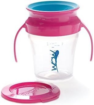 Wow Baby Wow Cup 360 Spill Free Training Cup - Pink/Teal - 9 Oz by Wow Baby