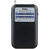 Kaito KA200 Pocket AM FM Radio Black Electronics pocket radio