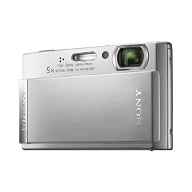 Sony Cyber-shot T300 Digital Camera - Silver (10.1MP, 5x Optical Zoom) 3.5 inch LCD