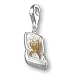 MELINA Charms clip on pendant wedding ring sterling silver 925 zirconia