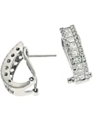 14K White Gold 1.91cttw Round Diamond Earring